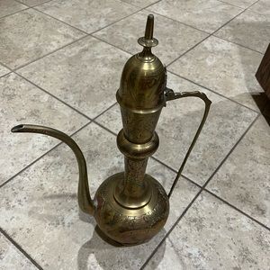 Etched brass Ewer ( collectible